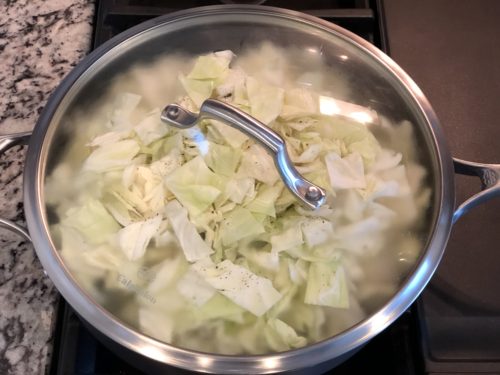 Fried Cabbage and Noodles - The Sweet Cucina