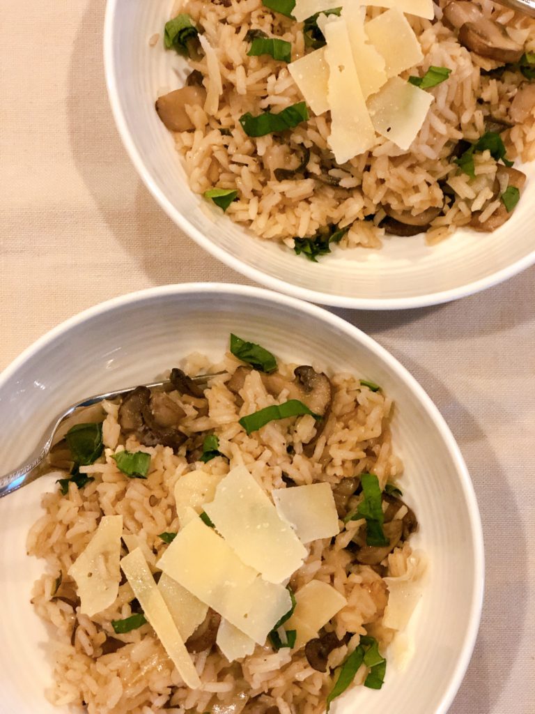 Parmesan Mushroom Rice