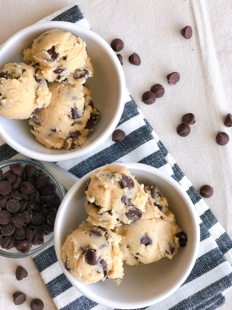 Edible Chocolate Chip Cookie Dough - The Sweet Cucina