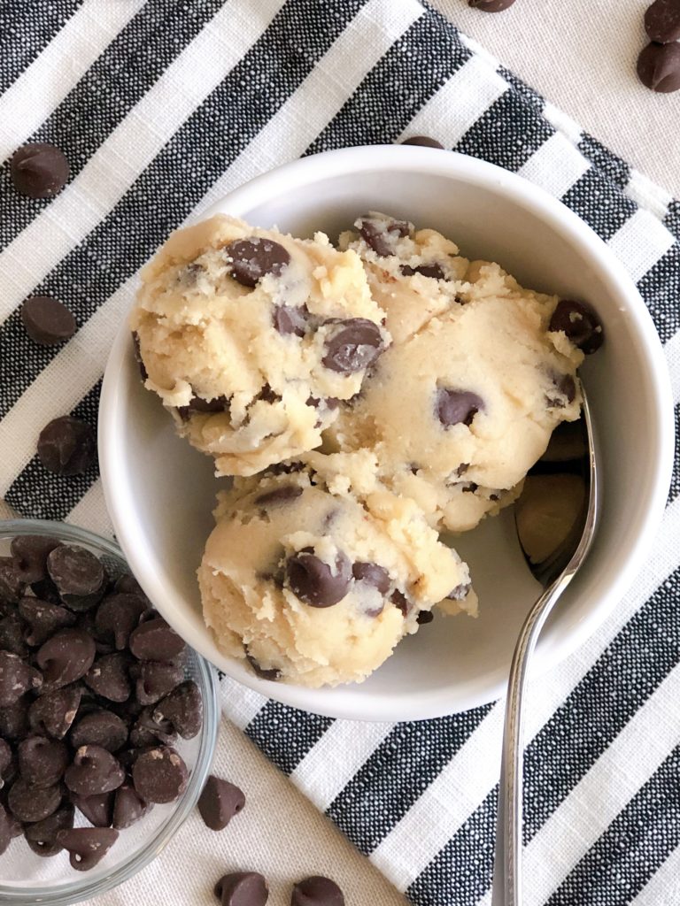 Edible Chocolate Chip Cookie Dough - The Sweet Cucina