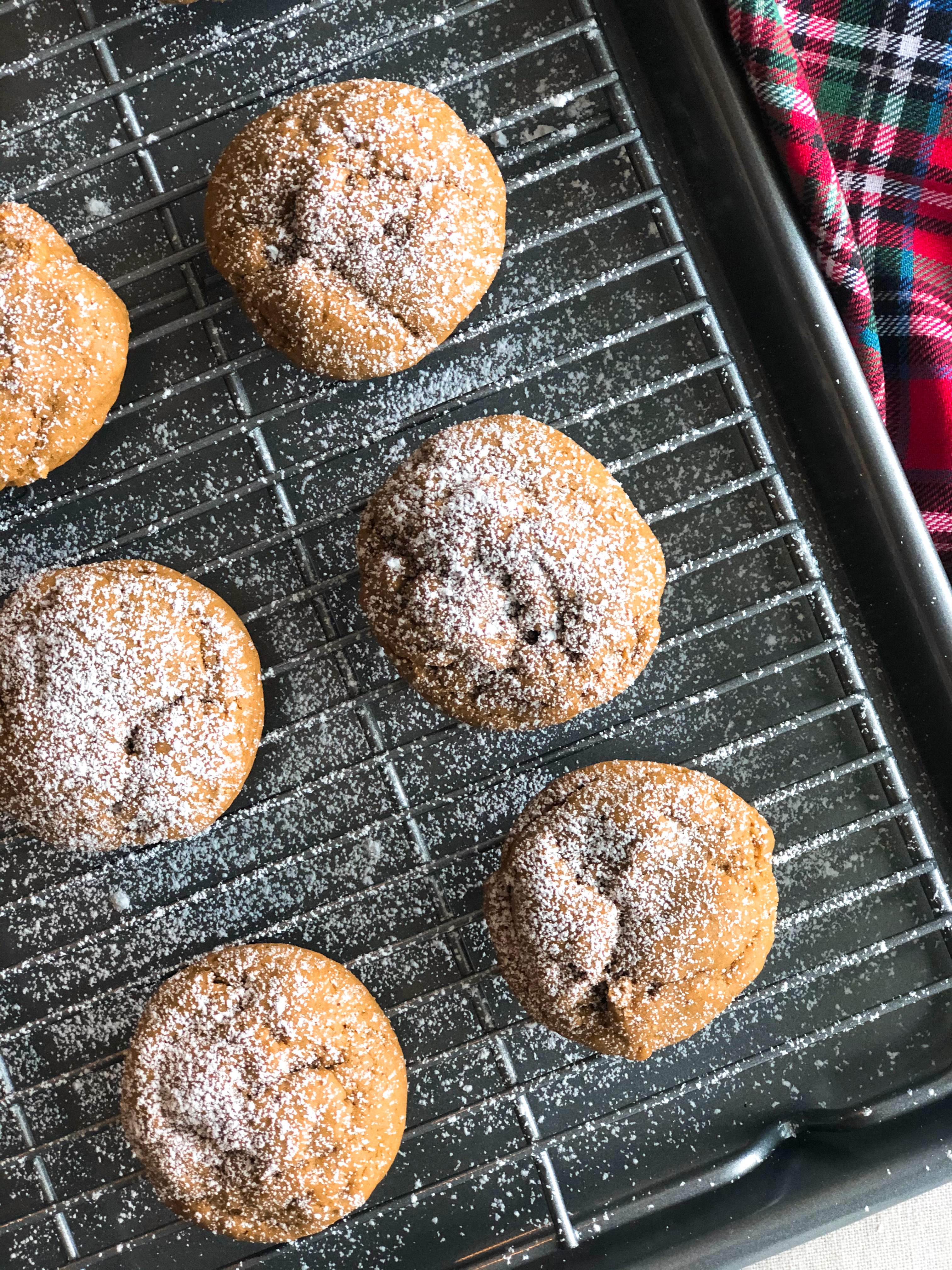 soft gingerbread cookies {in a cake pan} - ChinDeep