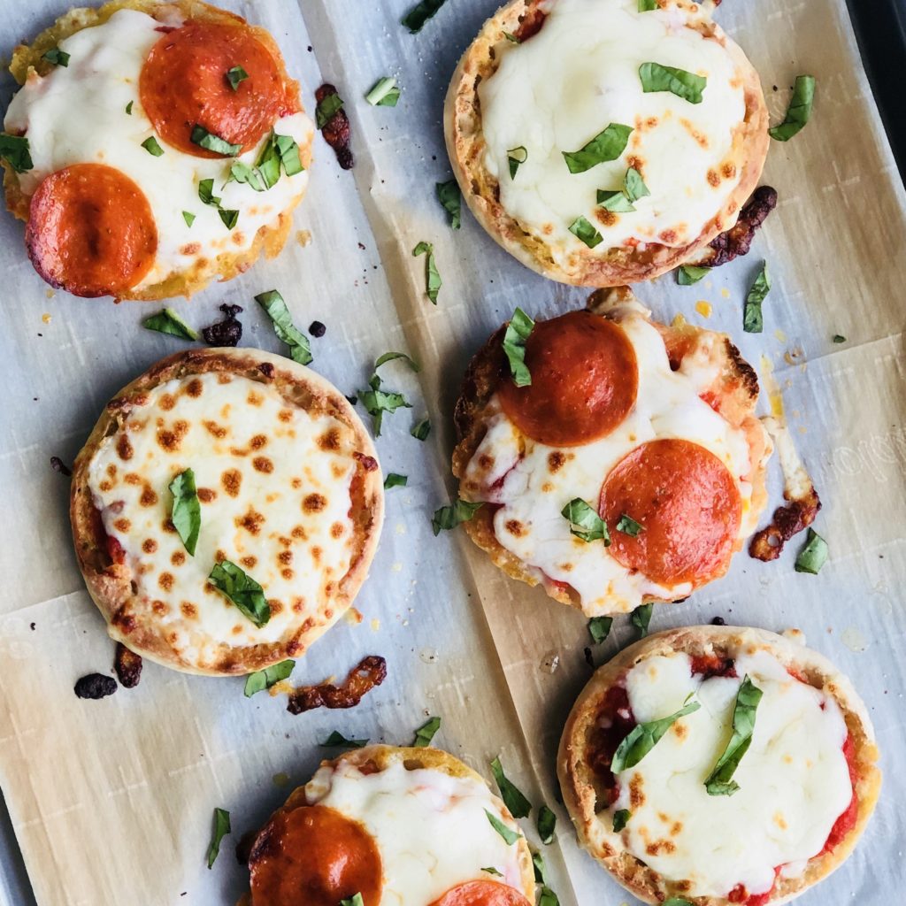 English Muffin Pizzas - The Sweet Cucina