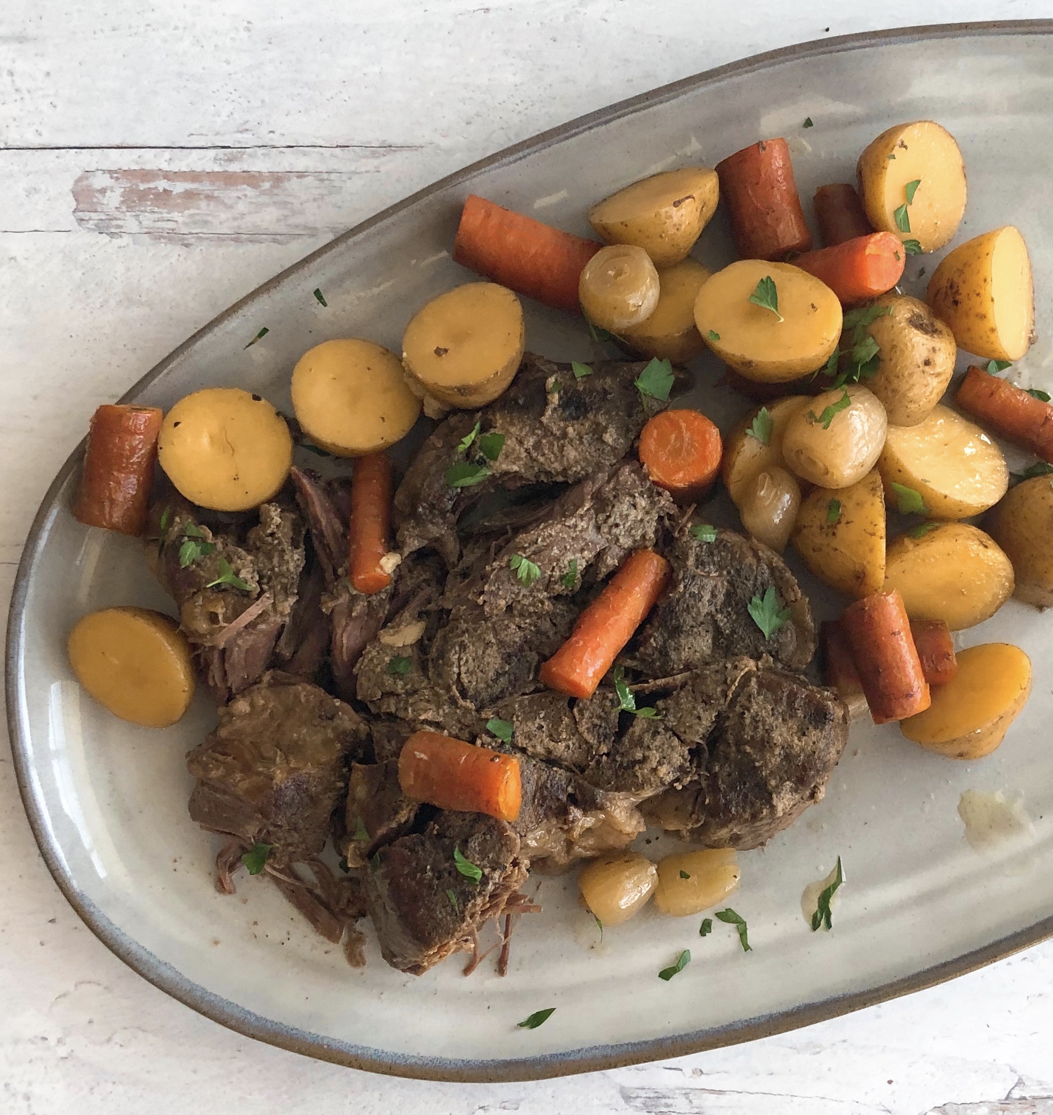 Slow Cooker Pot Roast - The Sweet Cucina