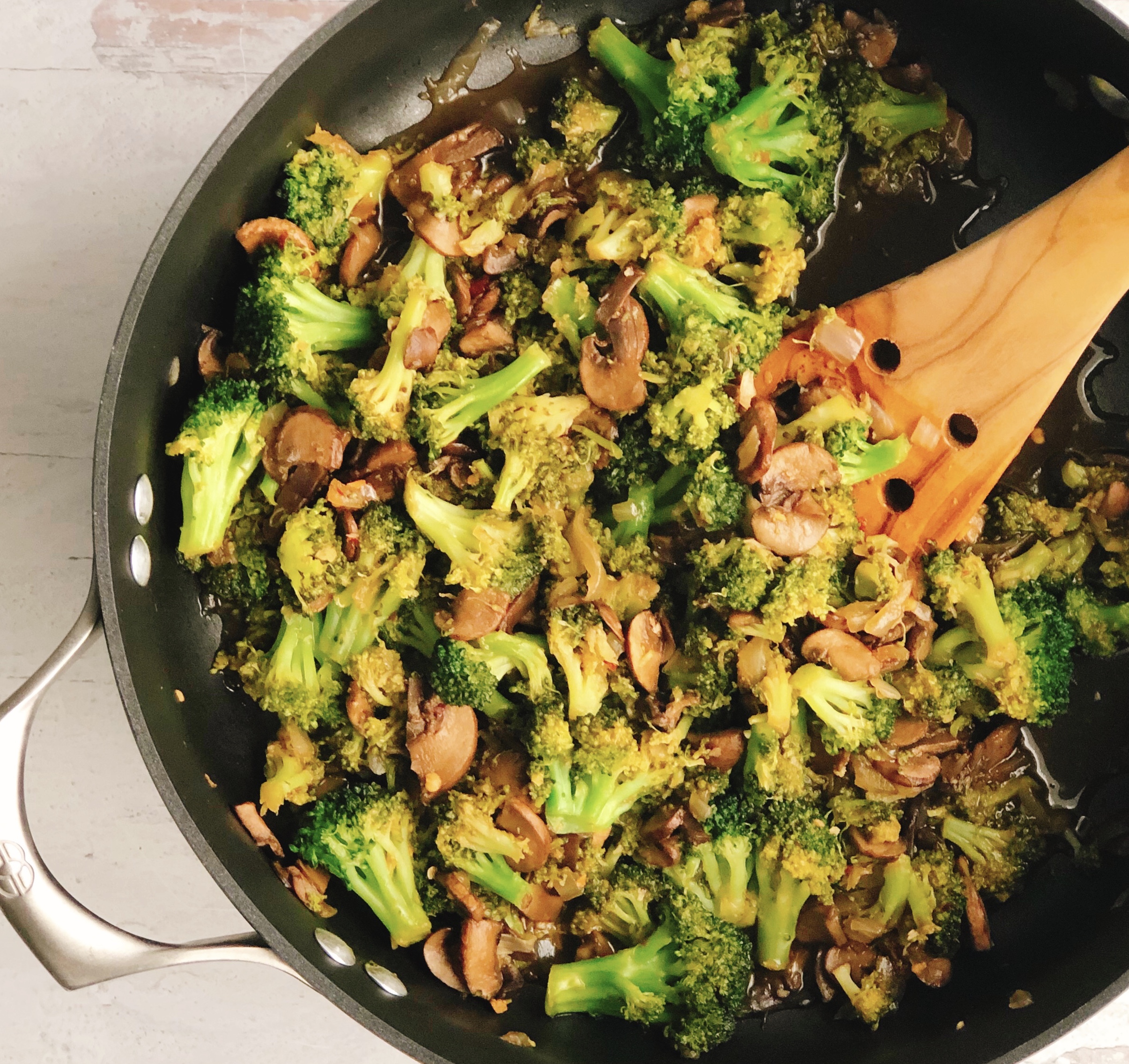 Broccoli and Mushroom Grain Bowl