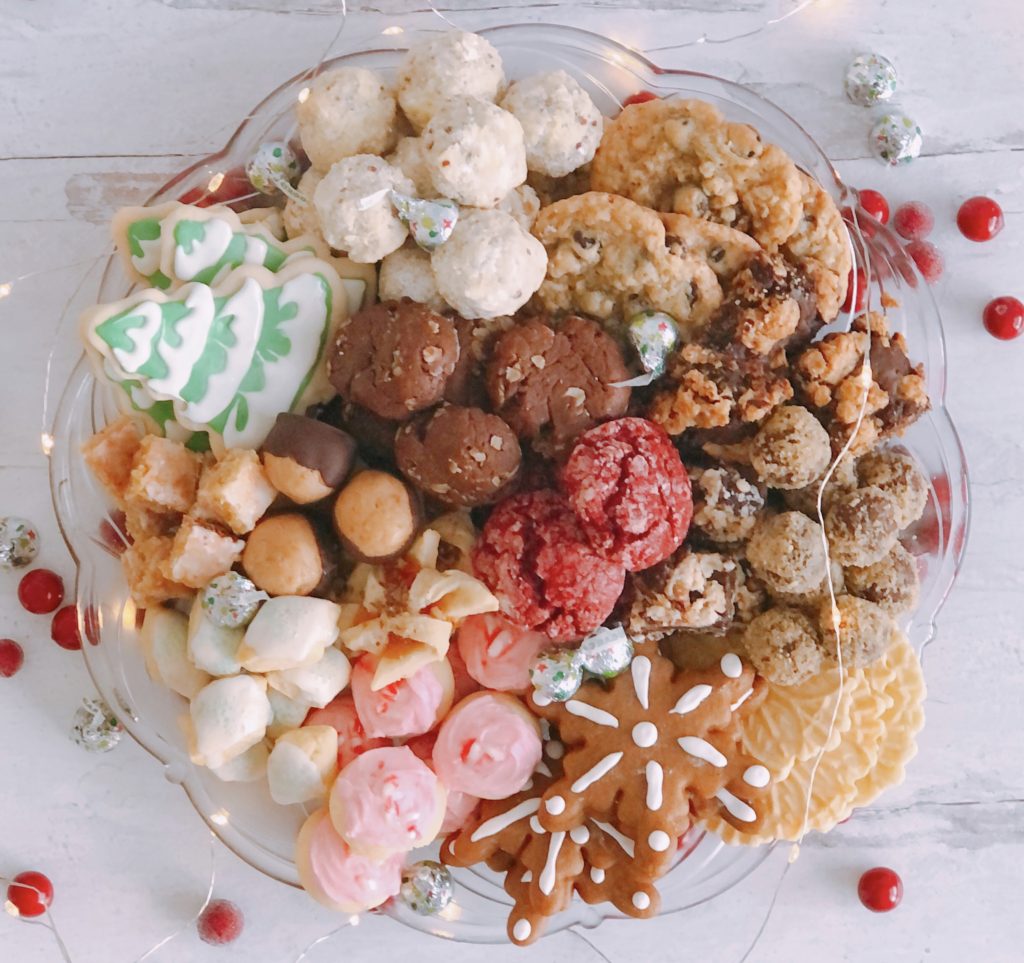 Christmas Cookie Round Up on a platter