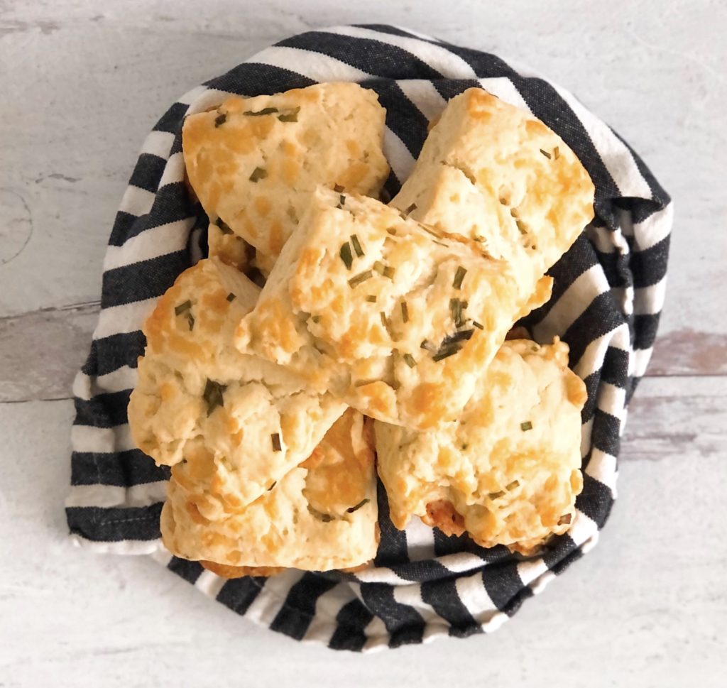 Cheddar and Chive Scones