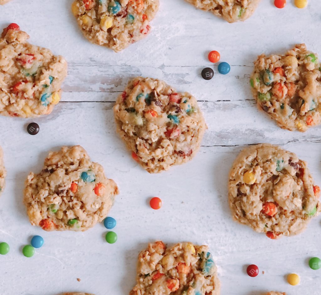 M&M Oatmeal Cookies