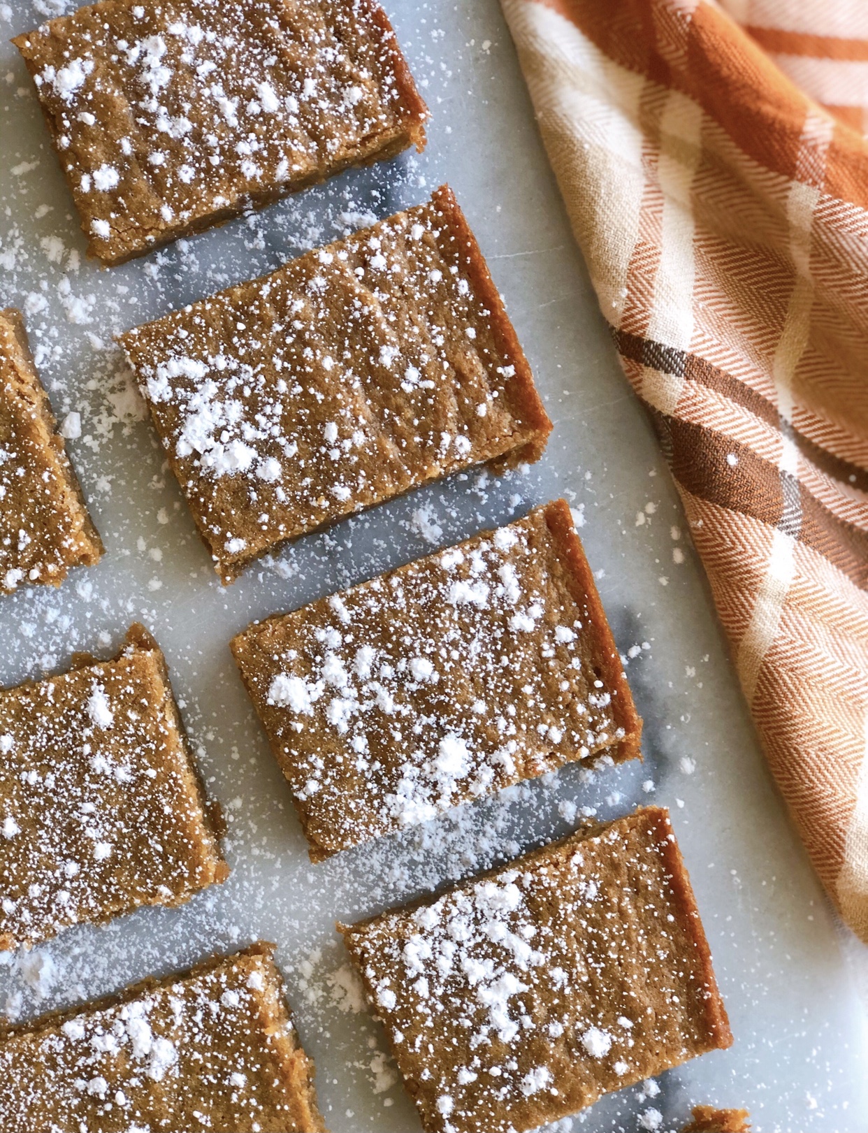 Gingerbread Blondies - The Sweet Cucina