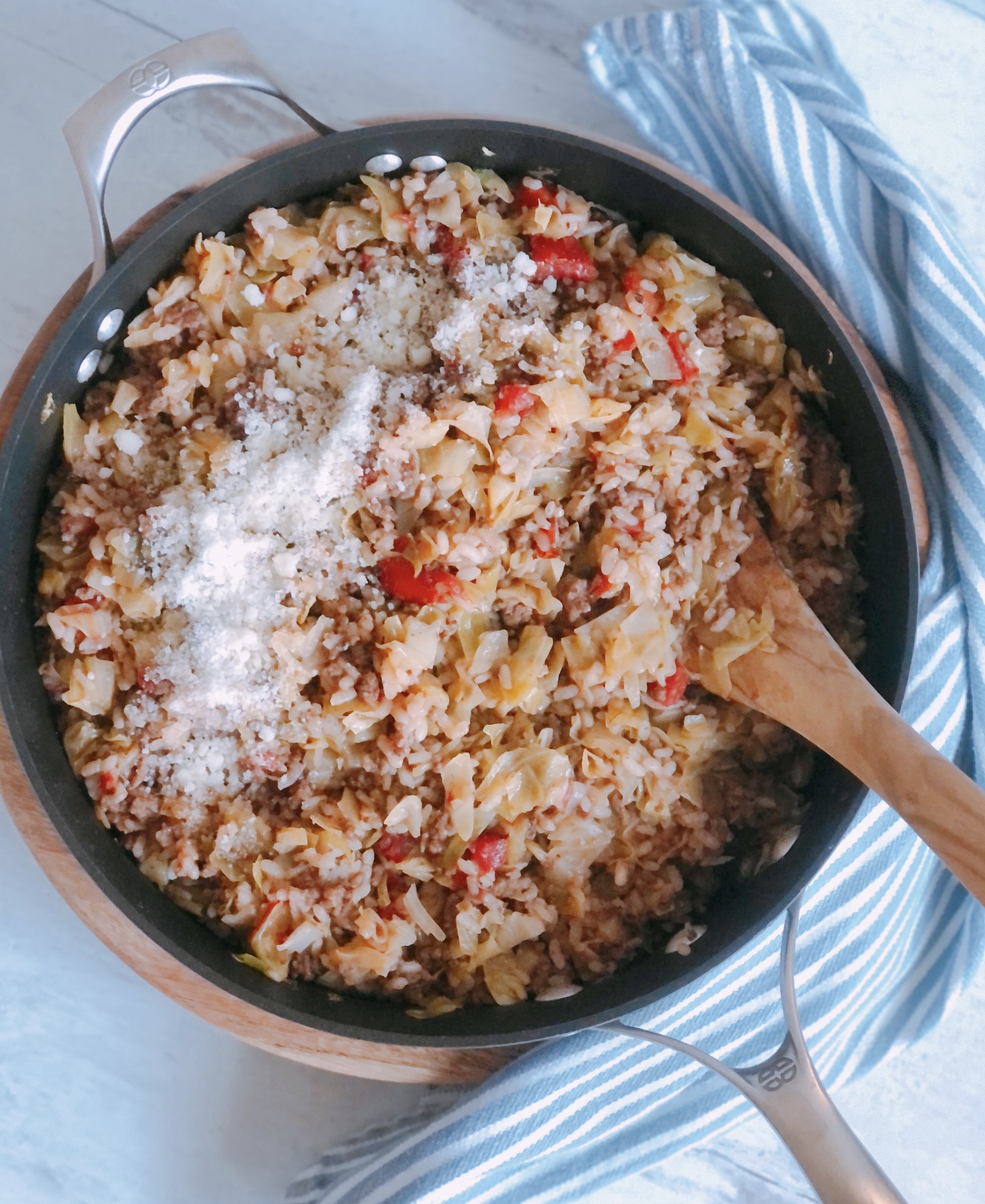 One Pot Cabbage Roll Skillet