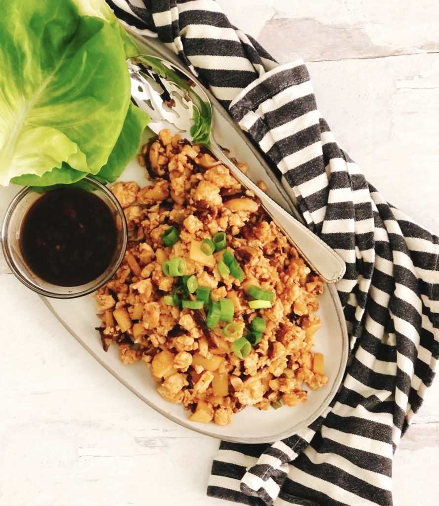 Asian-Inspired Chicken Lettuce Wraps