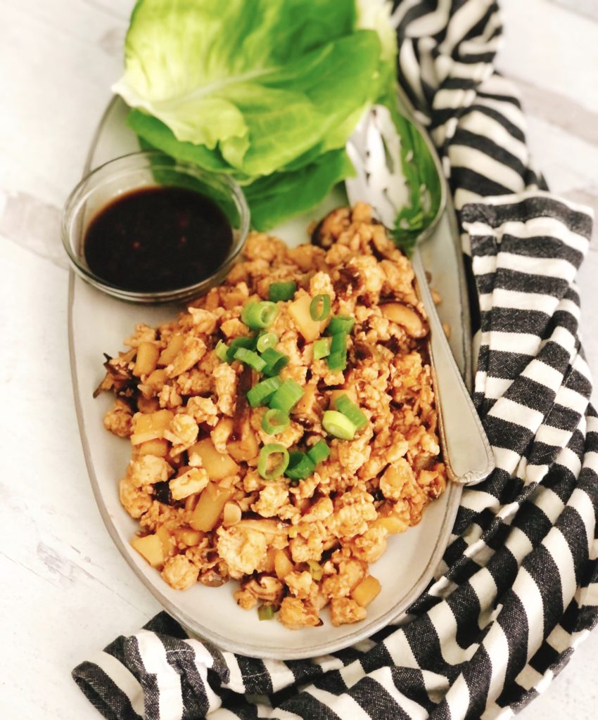 Asian-Inspired Chicken Lettuce Wraps