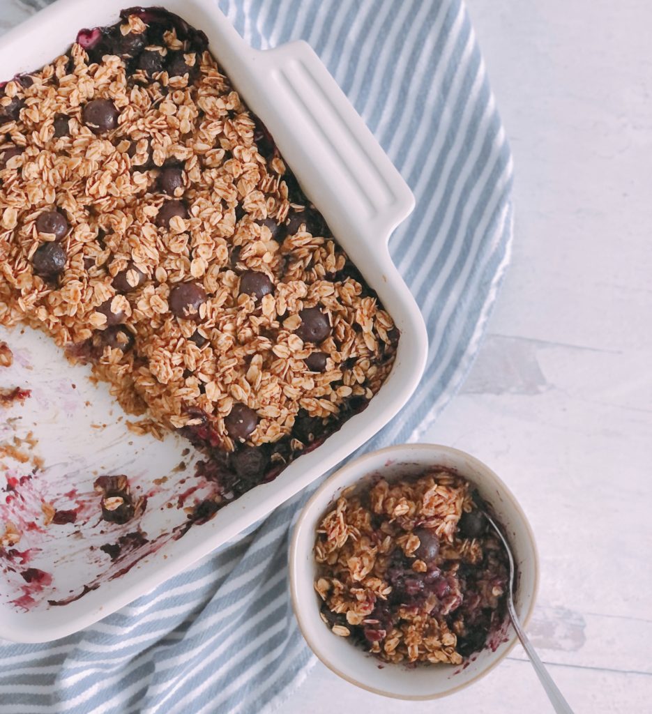 Baked Blueberry Oatmeal